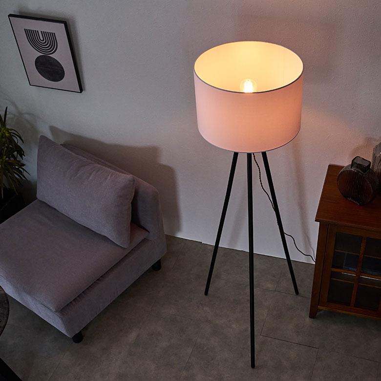 スタンド ライト 照明 ランプ 電球付き 60W 約 W 50cm D 46cm H 151cm 白 間接 フロア 電気 インテリア 器具 おしゃれ 北欧 モダン 家具 雑貨 西海岸風 91599 | 東谷 | 04