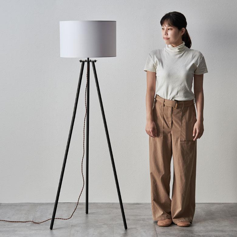 スタンド ライト 照明 ランプ 電球付き 60W 約 W 50cm D 46cm H 151cm 白 間接 フロア 電気 インテリア 器具 おしゃれ 北欧 モダン 家具 雑貨 西海岸風 91599 | 東谷 | 09