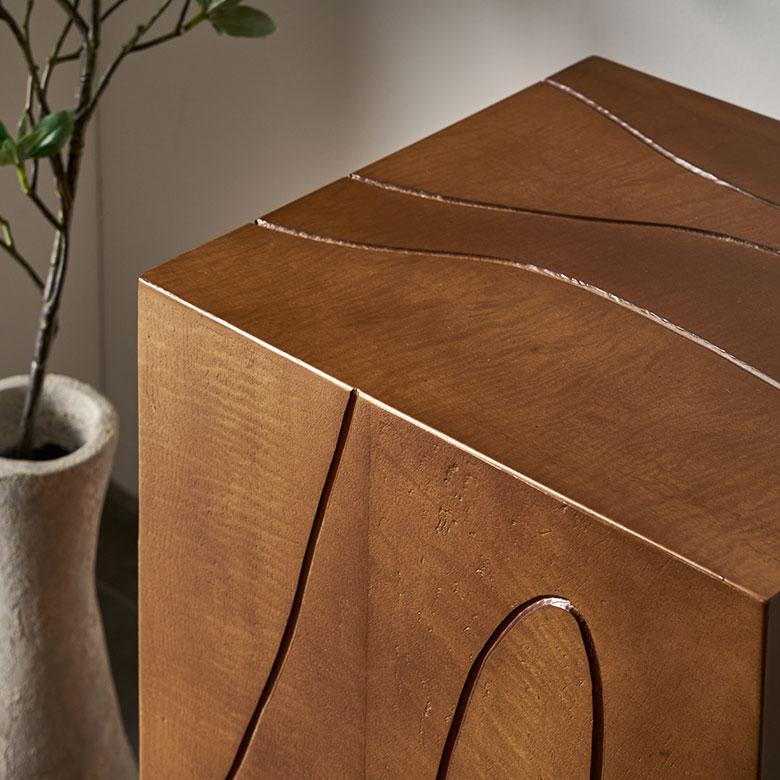 スツール サイド テーブル 椅子 イス ウッド 天然木 木製 座面高 48cm オットマン 家具 インテリア チェア 1人 掛け 1P 腰掛け おしゃれ 北欧 西海岸風 91601 | 東谷 | 02