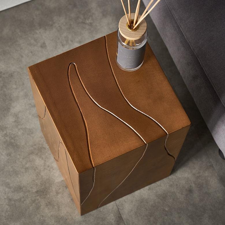 スツール サイド テーブル 椅子 イス ウッド 天然木 木製 座面高 48cm オットマン 家具 インテリア チェア 1人 掛け 1P 腰掛け おしゃれ 北欧 西海岸風 91601 | 東谷 | 06