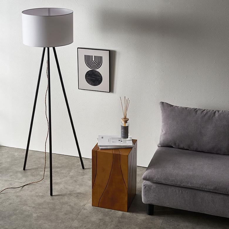 スツール サイド テーブル 椅子 イス ウッド 天然木 木製 座面高 48cm オットマン 家具 インテリア チェア 1人 掛け 1P 腰掛け おしゃれ 北欧 西海岸風 91601 | 東谷 | 08