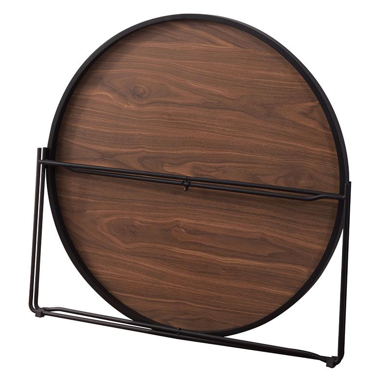 サイド テーブル トレー トレイ 約 高さ 38 cm 折りたたみ 天板取り外し 可  丸 家具 インテリア ナイト ソファ コーヒー おしゃれ 北欧 モダン 西海岸風 91602 | 東谷 | 19