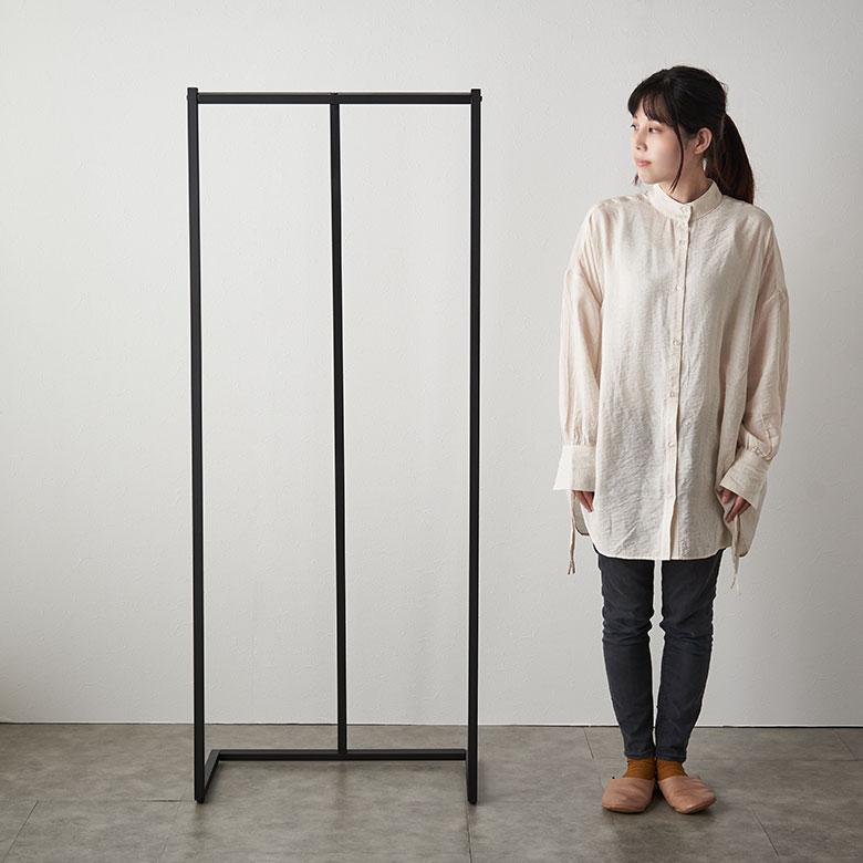 ハンガー ラック コート 高さ150cm ブラック スチール 洋服 掛け ポール 収納 シンプル スリム インダストリアル おしゃれ 北欧 インテリア 家具 西海岸風 91604 | 東谷 | 12