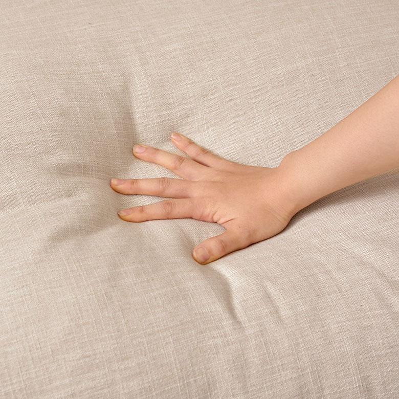 ソファ 2人 掛け 二人 2P クッション付 カバーリング 手洗い 可 ひじ ファブリック 脚付き リビング ナチュラル 北欧 おしゃれ 家具 インテリア 西海岸 91605 | 東谷 | 17