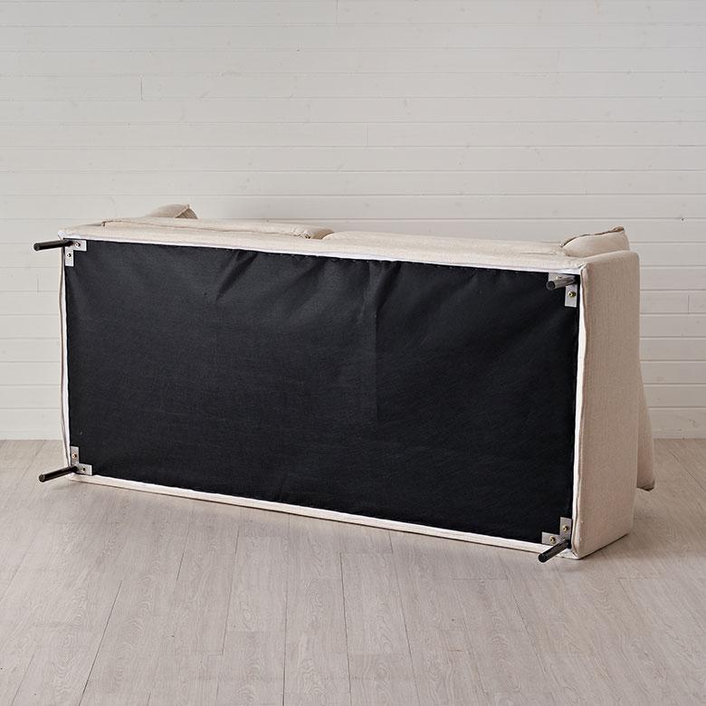 ソファ 2人 掛け 二人 2P クッション付 カバーリング 手洗い 可 ひじ ファブリック 脚付き リビング ナチュラル 北欧 おしゃれ 家具 インテリア 西海岸 91605 | 東谷 | 20