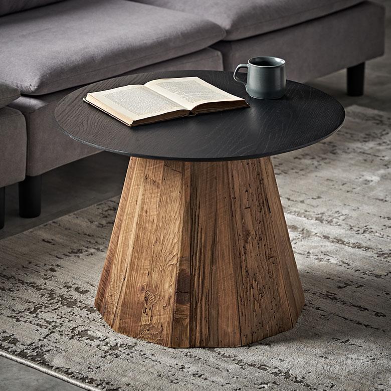 円形テーブル・木製・直径60cm・高さ60cm・送料込み colorfulbox_363375