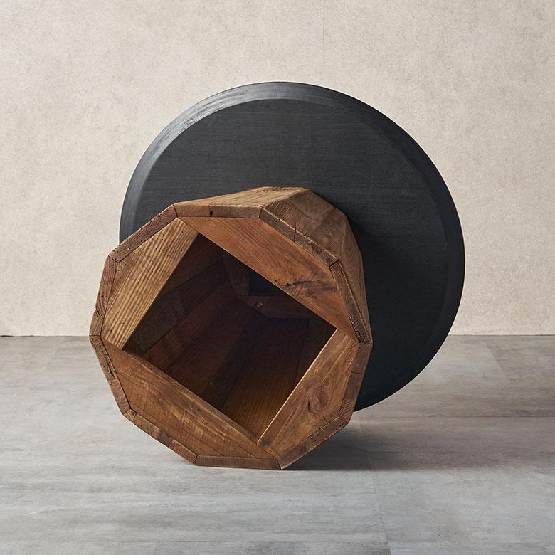 テーブル 円卓 ラウンド 丸型 S 直径 60cm 高さ 43cm ウッド 家具 インテリア センター サイド コーヒー リゾート 店舗 カフェ おしゃれ 北欧 西海岸 91606 | 東谷 | 17