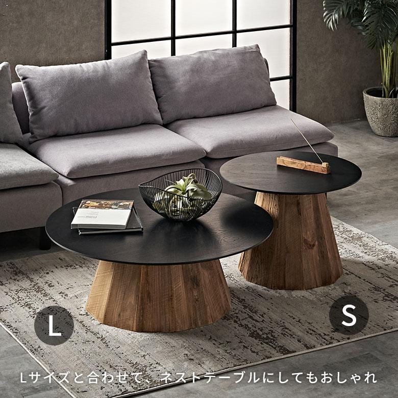 円形テーブル・木製・直径60cm・高さ60cm・送料込み colorfulbox_363375