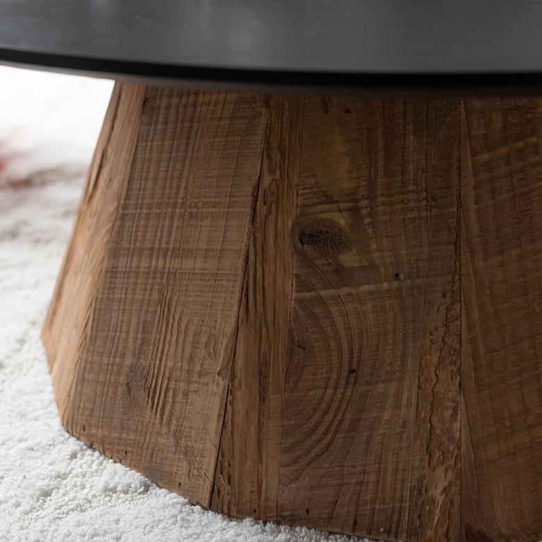 テーブル 円卓 ラウンド 丸型 L 直径 90cm 高さ 32cm ウッド 家具 インテリア センター サイド コーヒー リゾート 店舗 カフェ おしゃれ 北欧 西海岸 91607 | 東谷 | 10