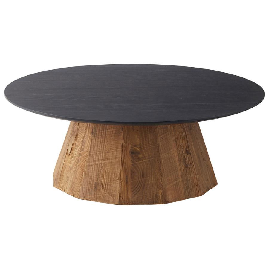 テーブル 円卓 ラウンド 丸型 L 直径 90cm 高さ 32cm ウッド 家具 インテリア センター サイド コーヒー リゾート 店舗 カフェ おしゃれ 北欧 西海岸 91607 | 東谷 | 19