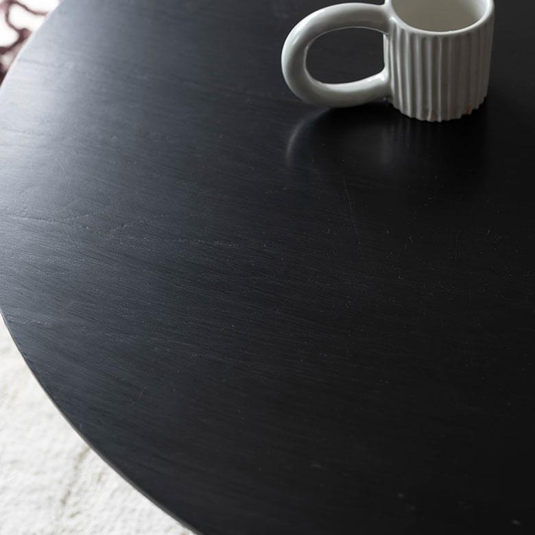 テーブル 円卓 ラウンド 丸型 L 直径 90cm 高さ 32cm ウッド 家具 インテリア センター サイド コーヒー リゾート 店舗 カフェ おしゃれ 北欧 西海岸 91607 | 東谷 | 08