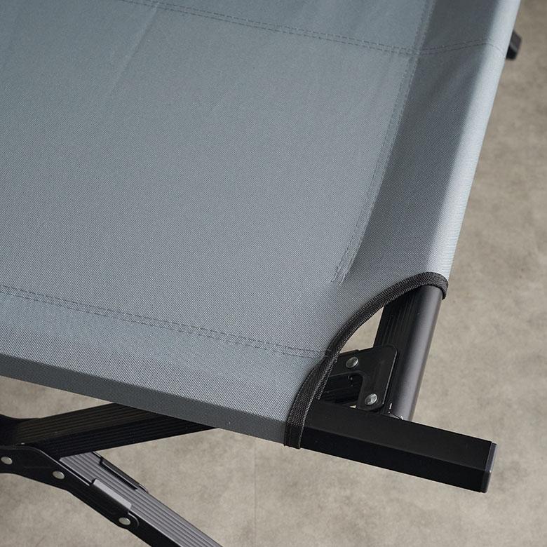 フォールディング チェア ベンチ ベッド 収納袋付 コット アルミ W 190cm  D 72.5cm H 43cm  アウトドア 2人掛け コンパクト キャンプ 屋外 室外 西海岸 91616 | 東谷 | 14