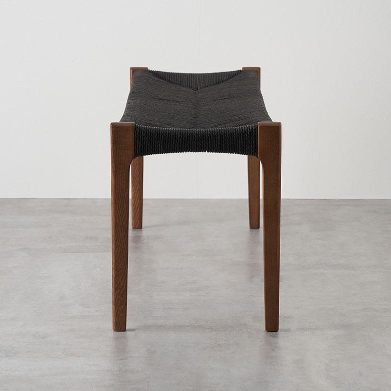 ベンチ チェア 天然 木 製 ペーパーコード 座面高 45cm 幅 105cm 椅子 スタイリッシュ ホテルライク おしゃれ 北欧 リゾート 家具 インテリア 西海岸 91618 | 東谷 | 17