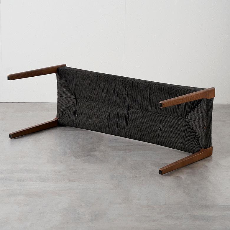 ベンチ チェア 天然 木 製 ペーパーコード 座面高 45cm 幅 105cm 椅子 スタイリッシュ ホテルライク おしゃれ 北欧 リゾート 家具 インテリア 西海岸 91618 | 東谷 | 18