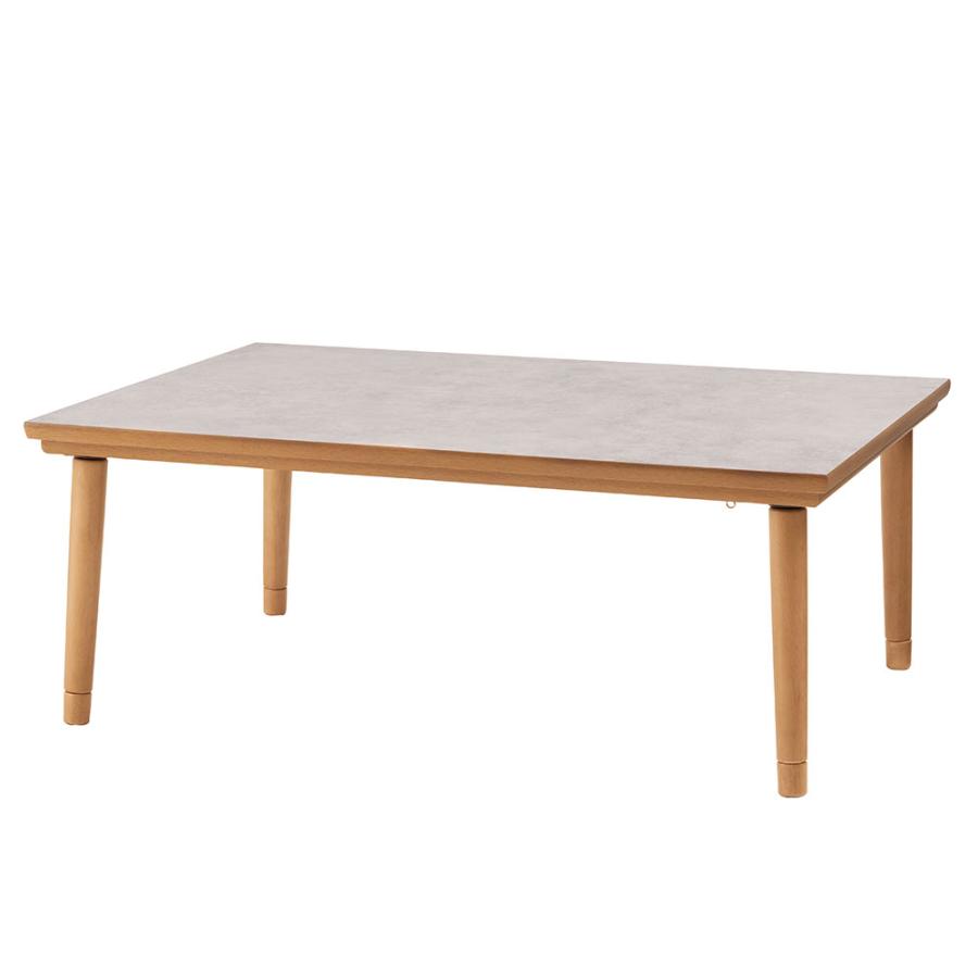 こたつ テーブル 約 幅 105cm ストーン 大理石 調 長方形 本体 デスク 学習 机 暖房器具 ヒーター おしゃれ 北欧 リゾート 雑貨 家具 インテリア 西海岸 91619 | 東谷 | 19