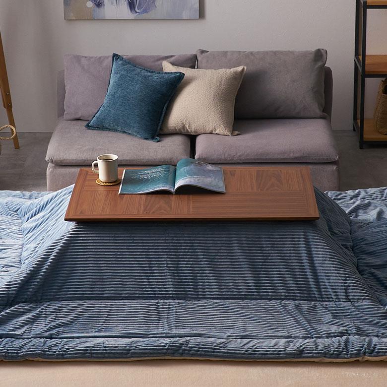 こたつ テーブル 約 幅 100cm ウッド 天然 木 目 長方形 本体 デスク 学習 机 暖房器具 ヒーター おしゃれ 北欧 リゾート 雑貨 家具 インテリア 西海岸 91620 | 東谷 | 03