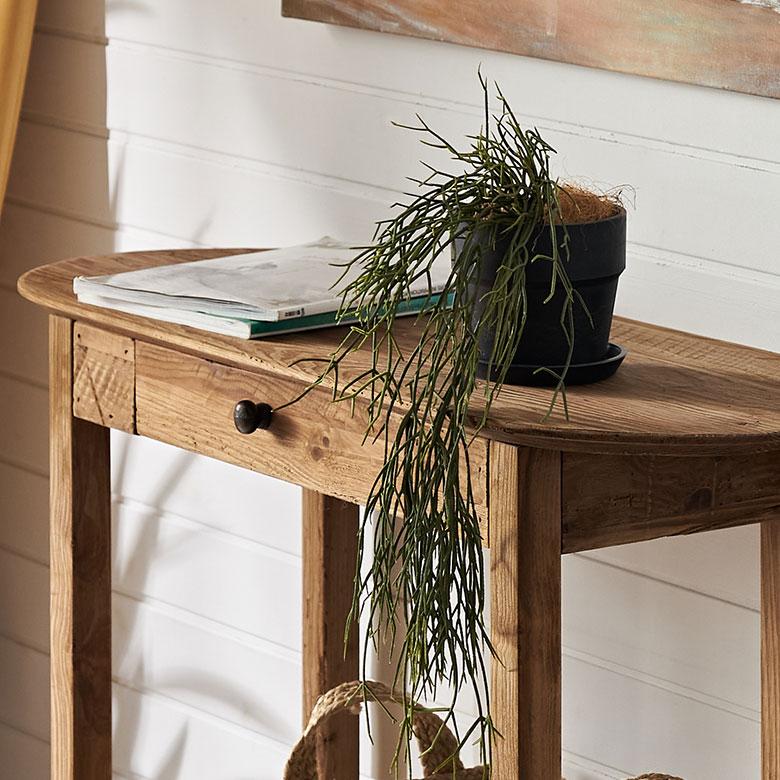 コンソール デスク テーブル 天然 木 製 ウッド 古材 引き出し 飾り 棚 ディスプレイ 収納 タンス チェスト キャビネット おしゃれ 北欧 家具 アジアン 91627 | ブランド登録なし | 10