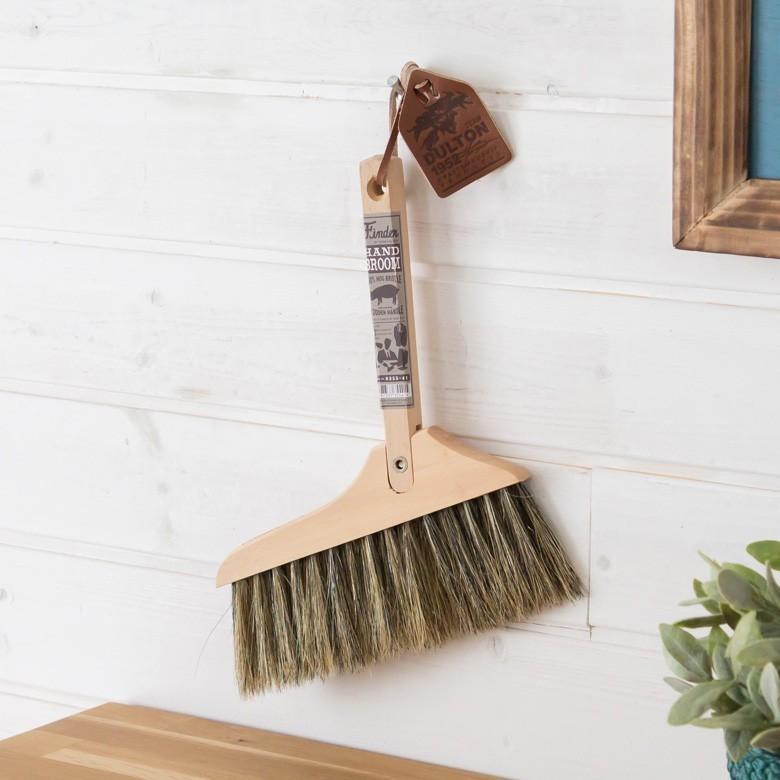 ミニほうき ブルーム ほうき 箒 豚毛 コンパクト デスク周り ブラシ 掃除 ハンドタイプ ハケ 刷毛 掃除バケ 92013 | ブランド登録なし