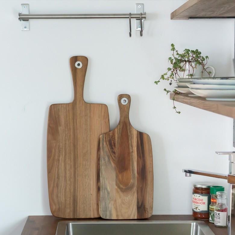 カッティングボード キッチン雑貨 まな板 Lサイズ 木製 木 北欧 おしゃれ 四角 パン プレート 木目 皿 カフェ キッチン用品 92017 | ブランド登録なし | 03