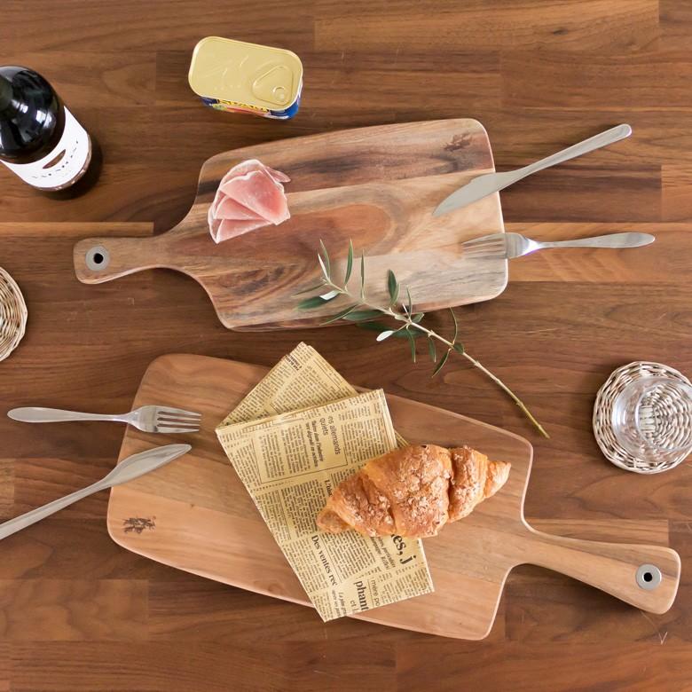 カッティングボード キッチン雑貨 まな板 Lサイズ 木製 木 北欧 おしゃれ 四角 パン プレート 木目 皿 カフェ キッチン用品 92017 | ブランド登録なし | 04