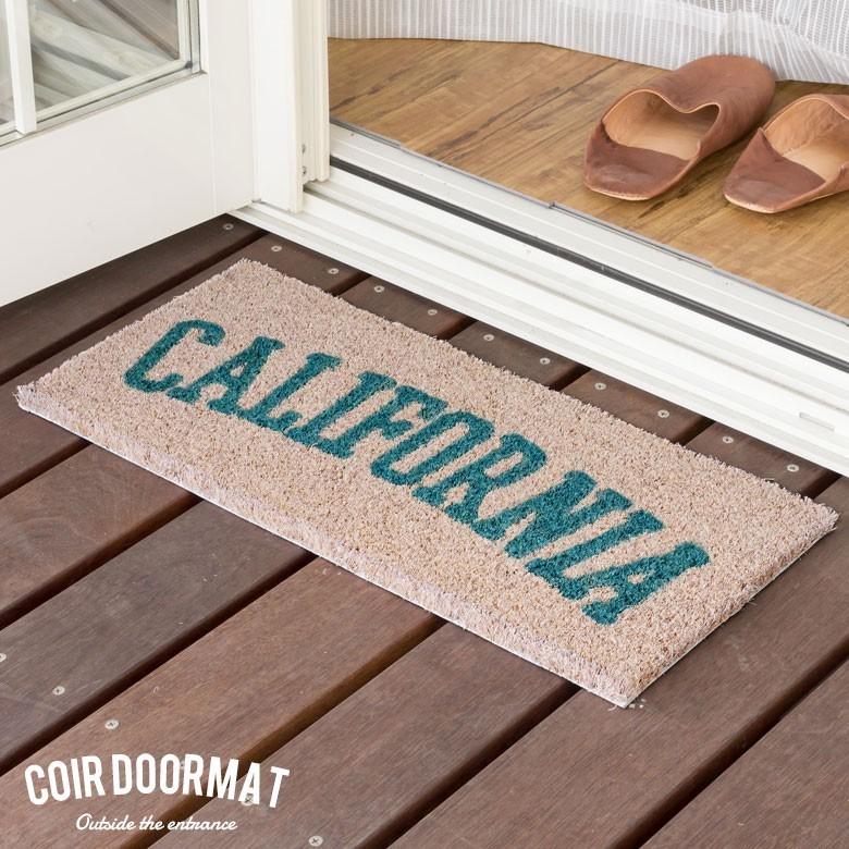 ドアマット コイヤーマット 玄関マット マット CALIFORNIA