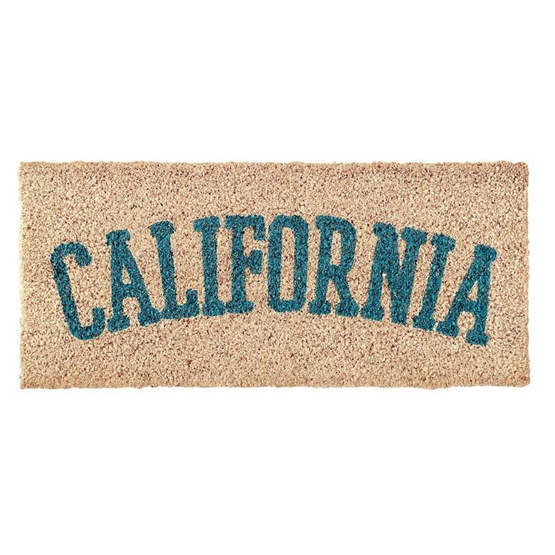 ドアマット コイヤーマット 玄関マット マット CALIFORNIA エントランス 室外 勝手口 泥落とし コンパクト ココヤシ アメリカン マリン 男前 西海岸 92019 | ブランド登録なし | 01