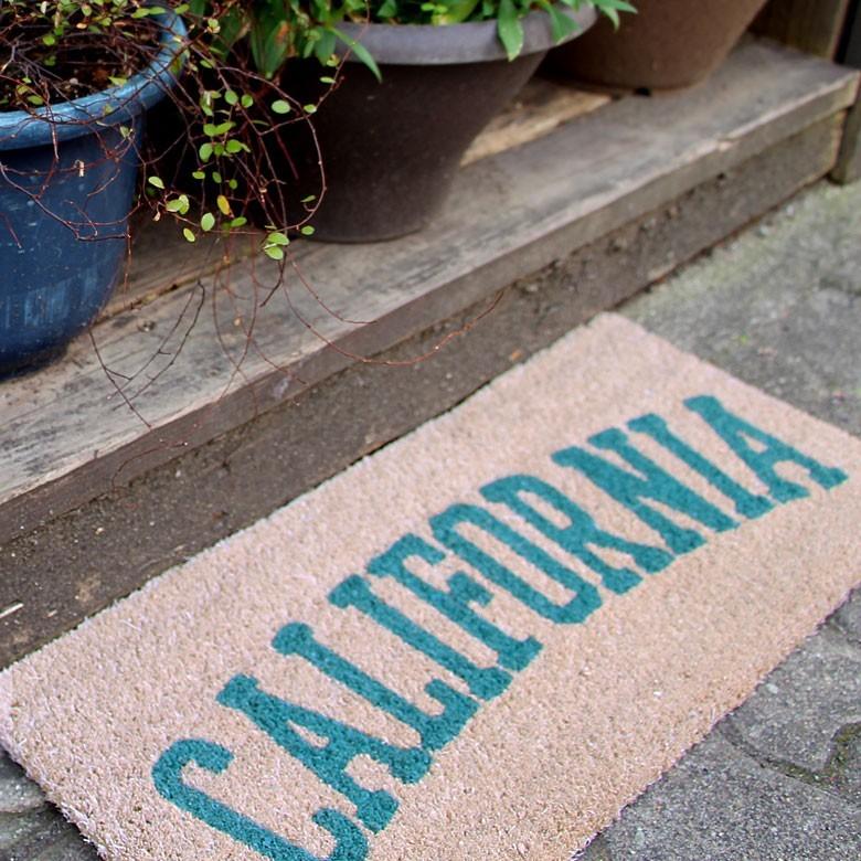 ドアマット コイヤーマット 玄関マット マット CALIFORNIA