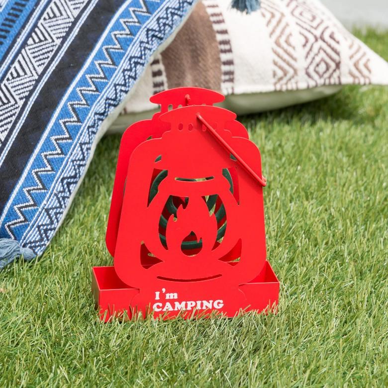 蚊取り線香ホルダー 蚊取り線香立て 蚊取り線香入れ おしゃれ アイアン蚊遣り 蚊取り線香 蚊遣り 蚊やり 吊り下げ 赤系 朱色 庭 ガーデン かわいい 92027 | ブランド登録なし | 13