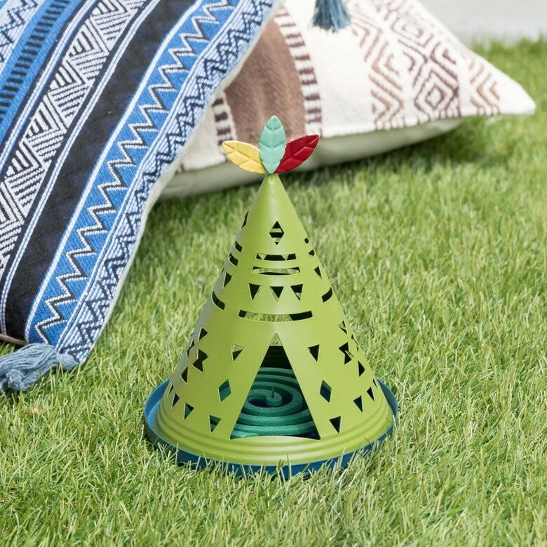 蚊取り線香ホルダー 蚊取り線香立て 蚊取り線香入れ ティピースタンド おしゃれ アイアン蚊遣り 蚊取り線香 蚊遣り 蚊やり アウトドア かわいい 三角形 92029 | ブランド登録なし | 12