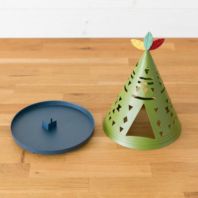 蚊取り線香ホルダー 蚊取り線香立て 蚊取り線香入れ ティピースタンド おしゃれ アイアン蚊遣り 蚊取り線香 蚊遣り 蚊やり アウトドア かわいい 三角形 92029 | ブランド登録なし | 05