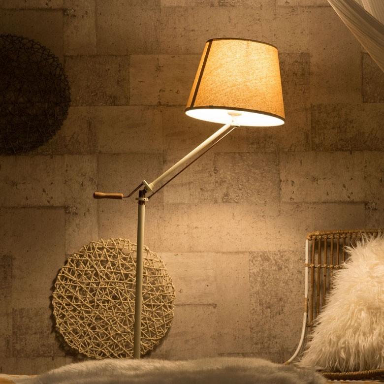 スタンドライト フロアスタンド 電球付き E26/60W 角度調節 ハンドル