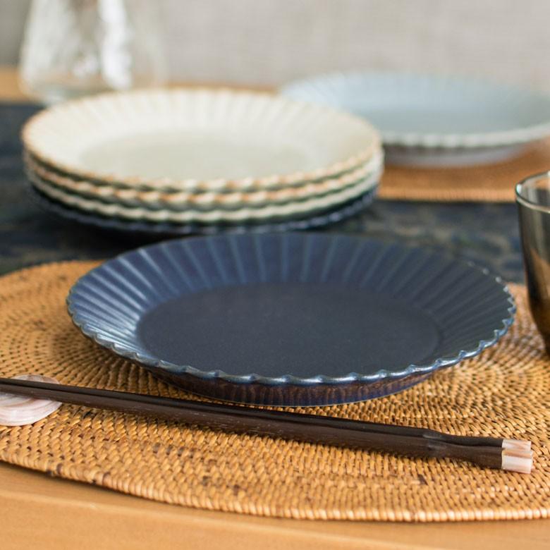 中皿 20.6cm 陶器製 プレート皿 食器 平皿 丸皿 花型プレート ランチプレート 和食器 洋食器 おしゃれ カフェ キッチン用品 92081 | ブランド登録なし | 14