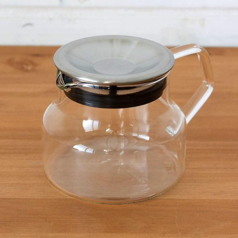 ティーポット 450ml 耐熱ガラス ガラス茶器 ガラスポット 電子レンジOK ガラスのみ 紅茶ポット キッチン用品 92090 | ブランド登録なし