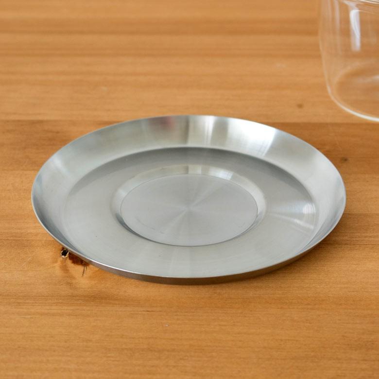 コーヒーカップ＆ソーサー 耐熱ガラス ステンレス製受け皿 220ml 電子レンジOK ガラスのみ 食器 ティーカップ コップ マグカップ ガラス製 キッチン用品 92094 | ブランド登録なし | 06