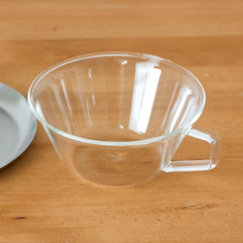 コーヒーカップ＆ソーサー 耐熱ガラス ステンレス製受け皿 220ml 電子レンジOK 食器 ティーカップ コップ マグカップ ガラス製 キッチン用品 92096 | ブランド登録なし | 02