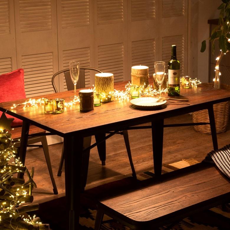 イルミネーションライト LEDライト 電飾 ガーランド クリスマスツリー装飾 USB式 調光可能 照明器具 92106 | ブランド登録なし | 09