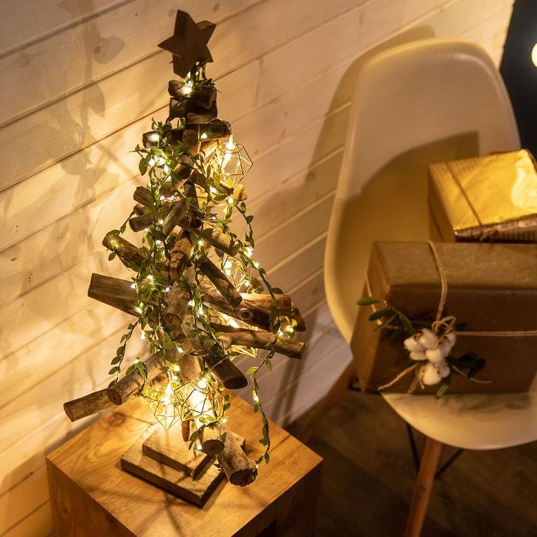 イルミネーションライト LEDライト 電飾 ガーランド クリスマスツリー装飾 リモコン付き グリーンリーフ 乾電池式 照明器具 92109 | ブランド登録なし | 11