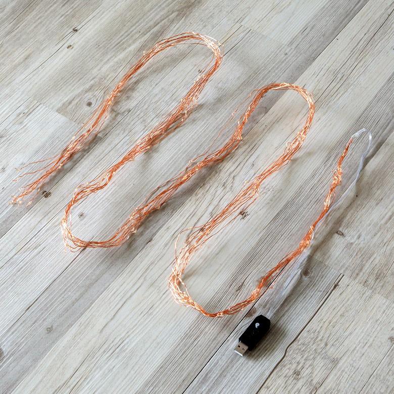 イルミネーションライト LEDライト 電飾 ガーランド クリスマスツリー装飾 ワイヤー USB式 点滅 照明器具 92110 | ブランド登録なし | 02