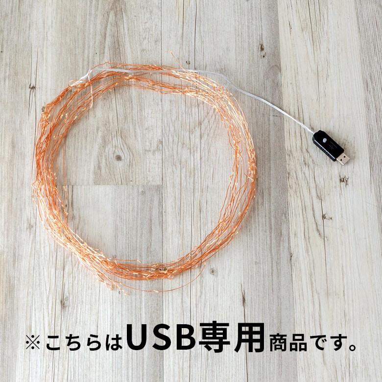 イルミネーションライト LEDライト 電飾 ガーランド クリスマスツリー装飾 ワイヤー USB式 点滅 照明器具 92110 | ブランド登録なし | 04