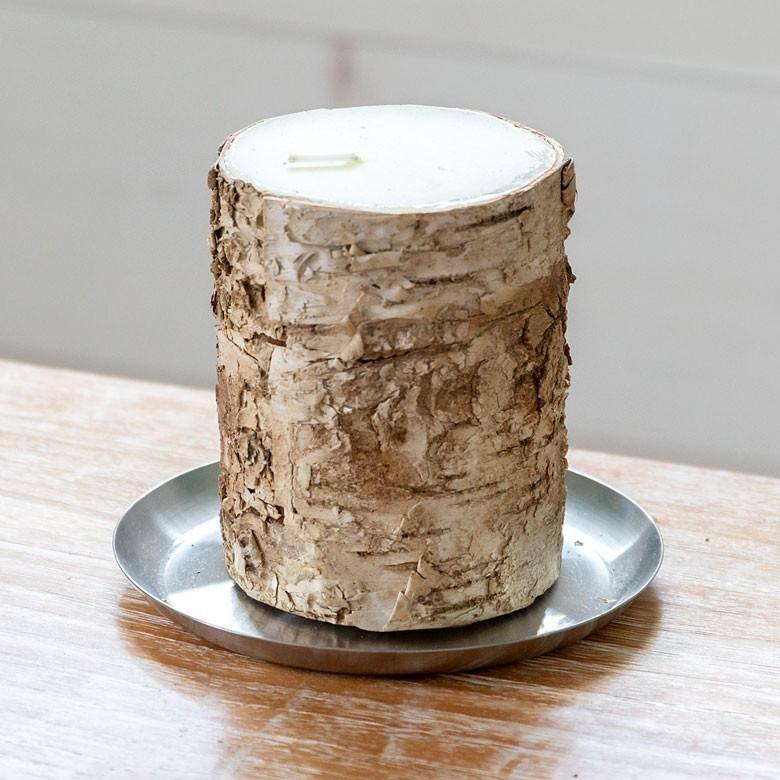 キャンドル ろうそく パークピラーキャンドル Sサイズ 切り株風 無香料 樹木 クリスマス 92111 | ブランド登録なし