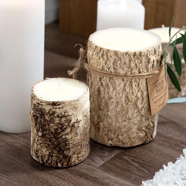 キャンドル ろうそく パークピラーキャンドル Sサイズ 切り株風 無香料 樹木 クリスマス 92111 | ブランド登録なし | 05