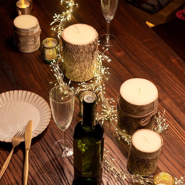 キャンドル ろうそく パークピラーキャンドル Sサイズ 切り株風 無香料 樹木 クリスマス 92111 | ブランド登録なし | 06