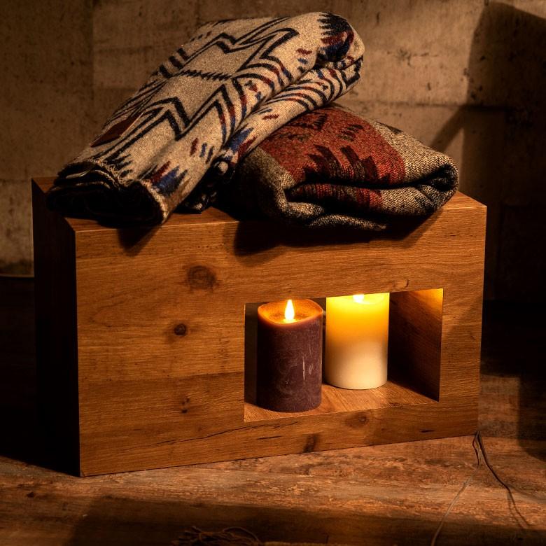 LEDキャンドルライト キャンドル型LEDライト イルミネーション エンキンドル ラスティクピラー クリスマス装飾 インテリア 照明器具 92114 | ブランド登録なし | 04