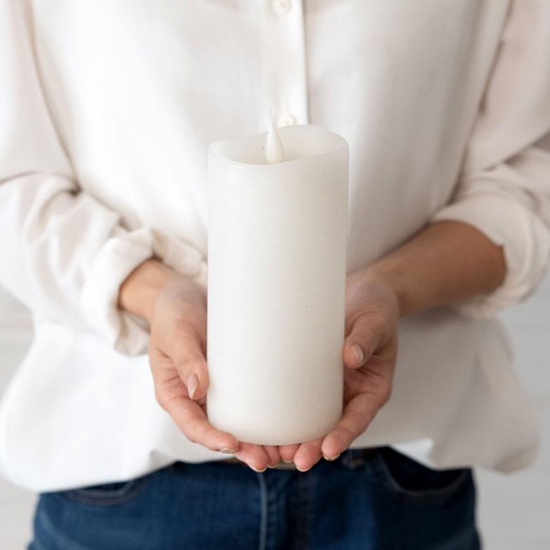 LEDキャンドルライト キャンドル型LEDライト イルミネーション エンキンドル ラスティクピラー Mサイズ クリスマス装飾 インテリア 照明器具 92115 | ブランド登録なし | 14