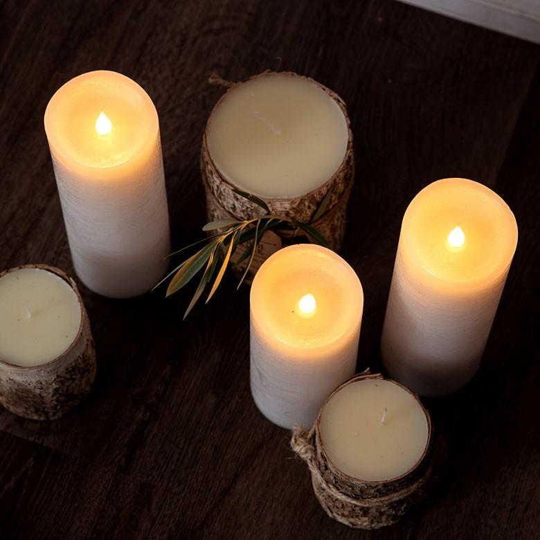 LEDキャンドルライト キャンドル型LEDライト イルミネーション エンキンドル ラスティクピラー Mサイズ クリスマス装飾 インテリア 照明器具 92115 | ブランド登録なし | 05