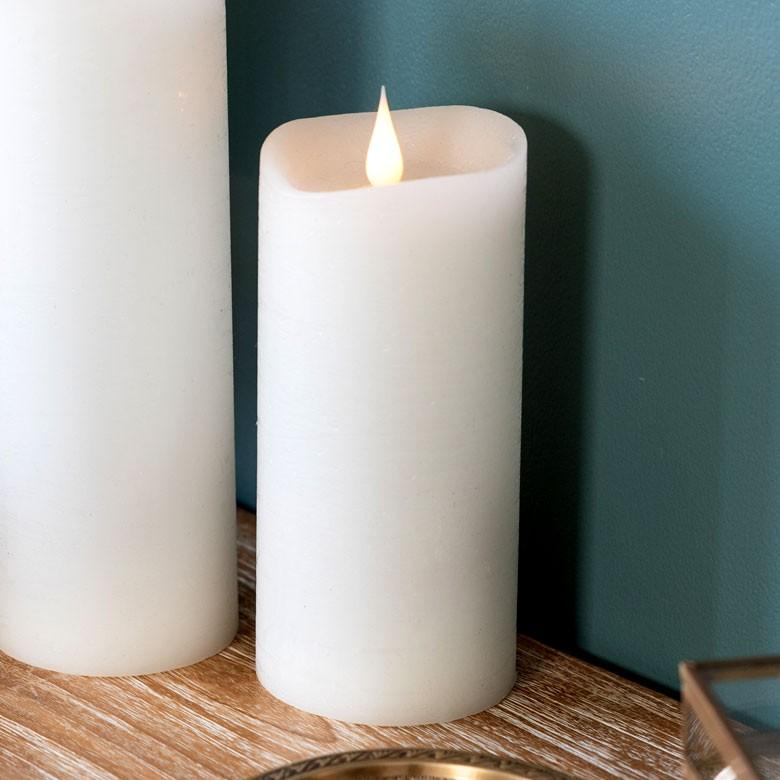 LEDキャンドルライト キャンドル型LEDライト イルミネーション エンキンドル ラスティクピラー Mサイズ クリスマス装飾 インテリア 照明器具 92115 | ブランド登録なし | 09