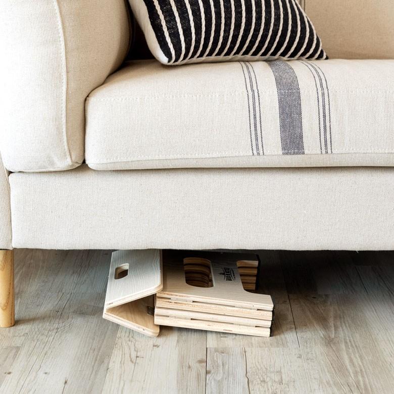 踏み台 ステップ 木製 折り畳み 持ち手つき 高さ約21cm  スリム コンパクト おしゃれ 92117 | ブランド登録なし | 08