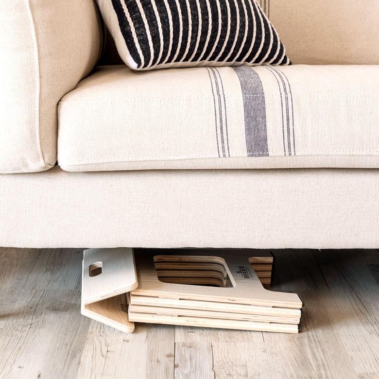 踏み台 ステップ 木製 折り畳み 持ち手つき 高さ約31cm  スリム コンパクト おしゃれ 92118 | ブランド登録なし | 08