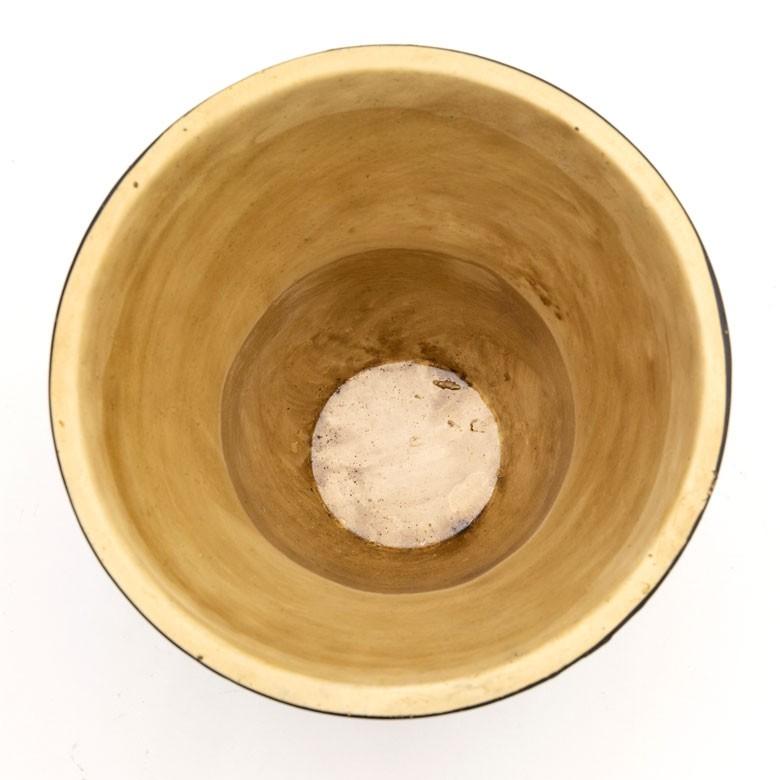 植木鉢 フラワーポット セメント 焼き物 置物 インテリア 和雑貨 アジア雑貨 おしゃれ モノトーン 幾何学柄 92136 | ブランド登録なし | 03