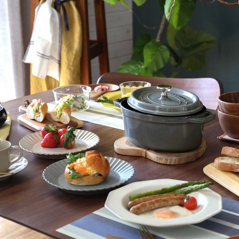 鍋 ストウブ 鋳鉄 ホーロー ブラック グレー オーバル 23cm IH対応 食